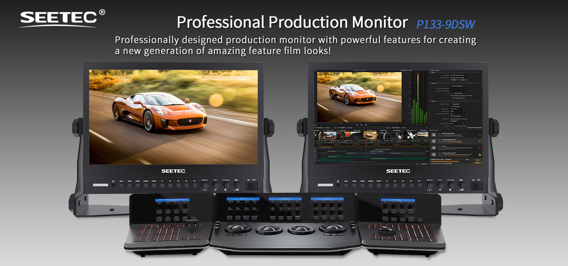 SEETEC 133 inch professional production monitor with waveform